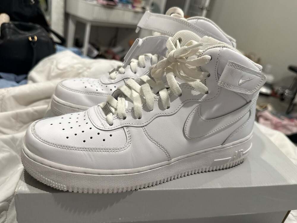 Nike Air Force 1 Mid '07 Triple White Basketball Shoes CW2289-111